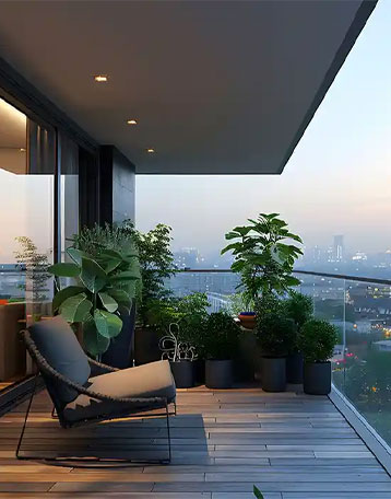 Landscaped walkway